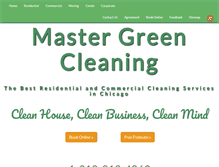 Tablet Screenshot of mastergreencleaning.com